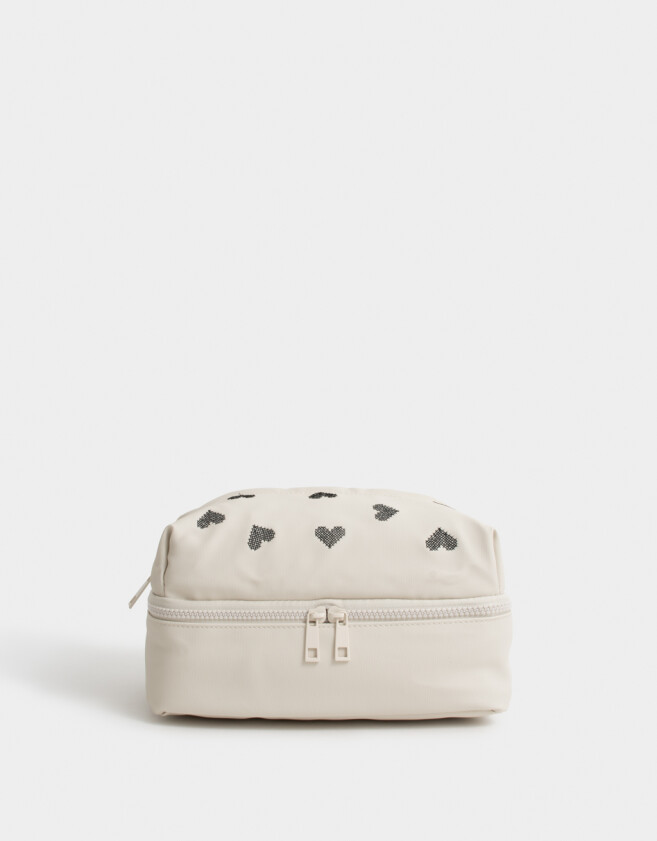 Porta Cosméticos Portacosméticos Con Manija - Blanco Crudo