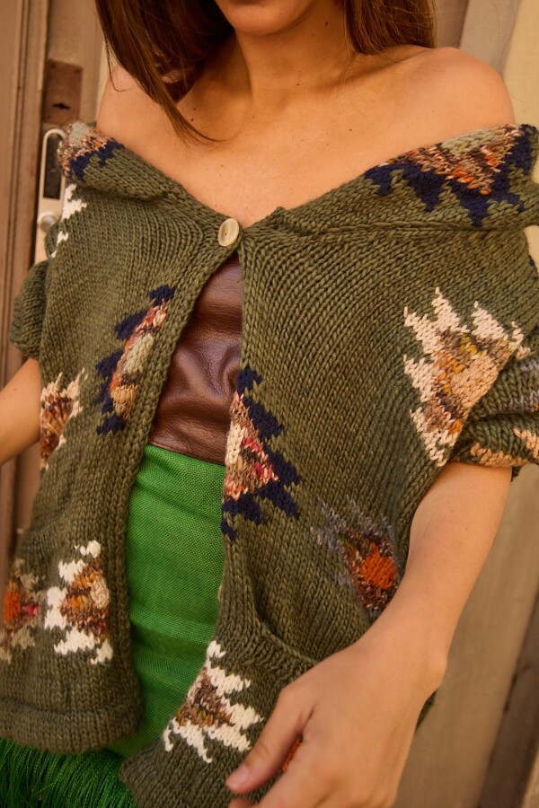 Saco Sony Lana Verde