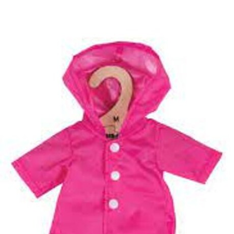 Ropa para muñeca Chubasquero fucsia