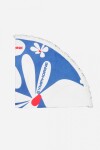 Pareo circular estampado azul