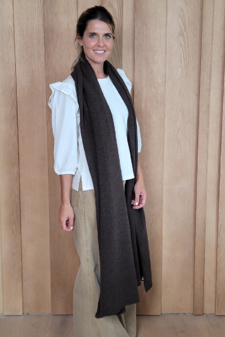 Bufandón Burdeos Chocolate