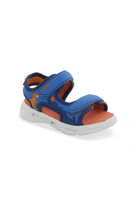 Sandalias futura con luces y velcro, diseño dino Sandalias futura con luces y velcro, diseño dino