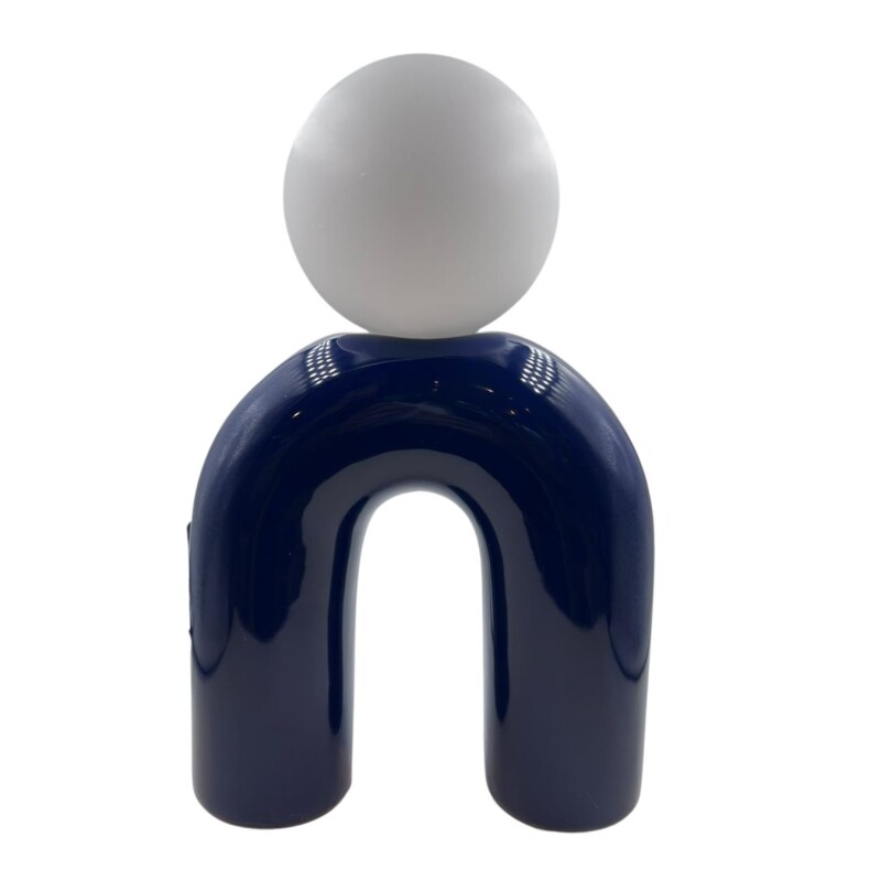 ROY Lámpara De Mesa Portátil Alto: 29cm - Azul