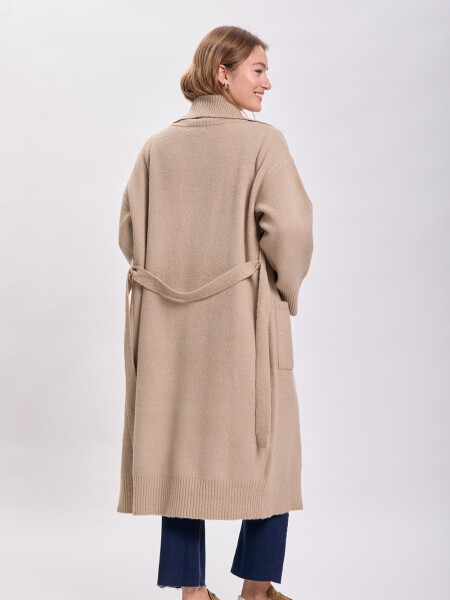 Cardigan punto Beige