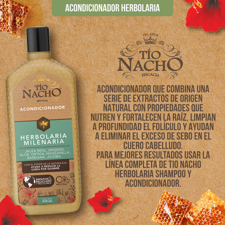 Pack Shampoo + Acondicionador Tio Nacho 415ml HERBOLARIA MILENARIA