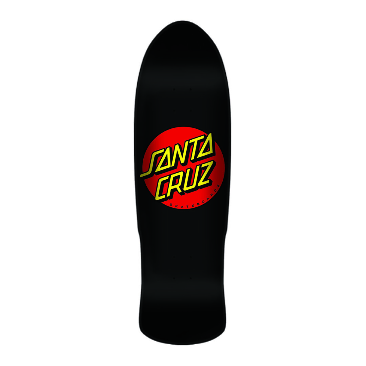 Deck Old School Santa Cruz Classic Dot - Black 9.25" (Sólo Tabla · Lija Incluída) 