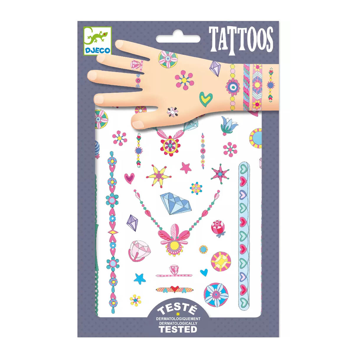 Tatuajes temporales Joyas Neón Djeco 