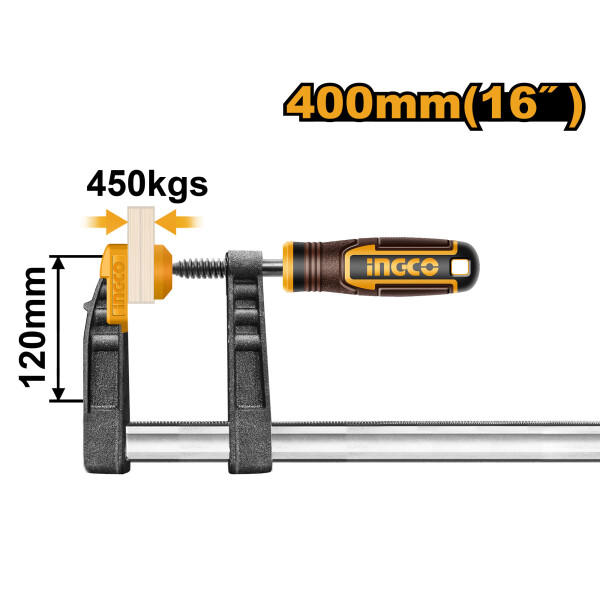 PRENSA F 120 X 400 MM INGCO HFC021204 PRENSA F 120 X 400 MM INGCO HFC021204