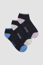 Pack x 3 deportivas con detalles Azul noche