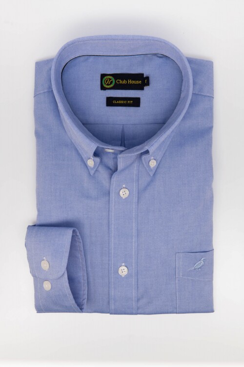 Camisa Button Down - Non Iron Celeste