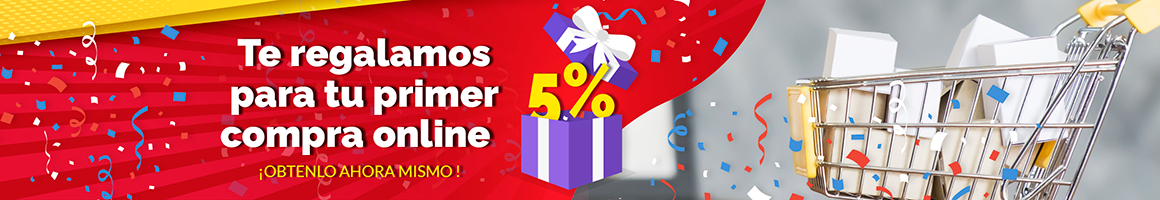 5% de descuento en tu primer compra
