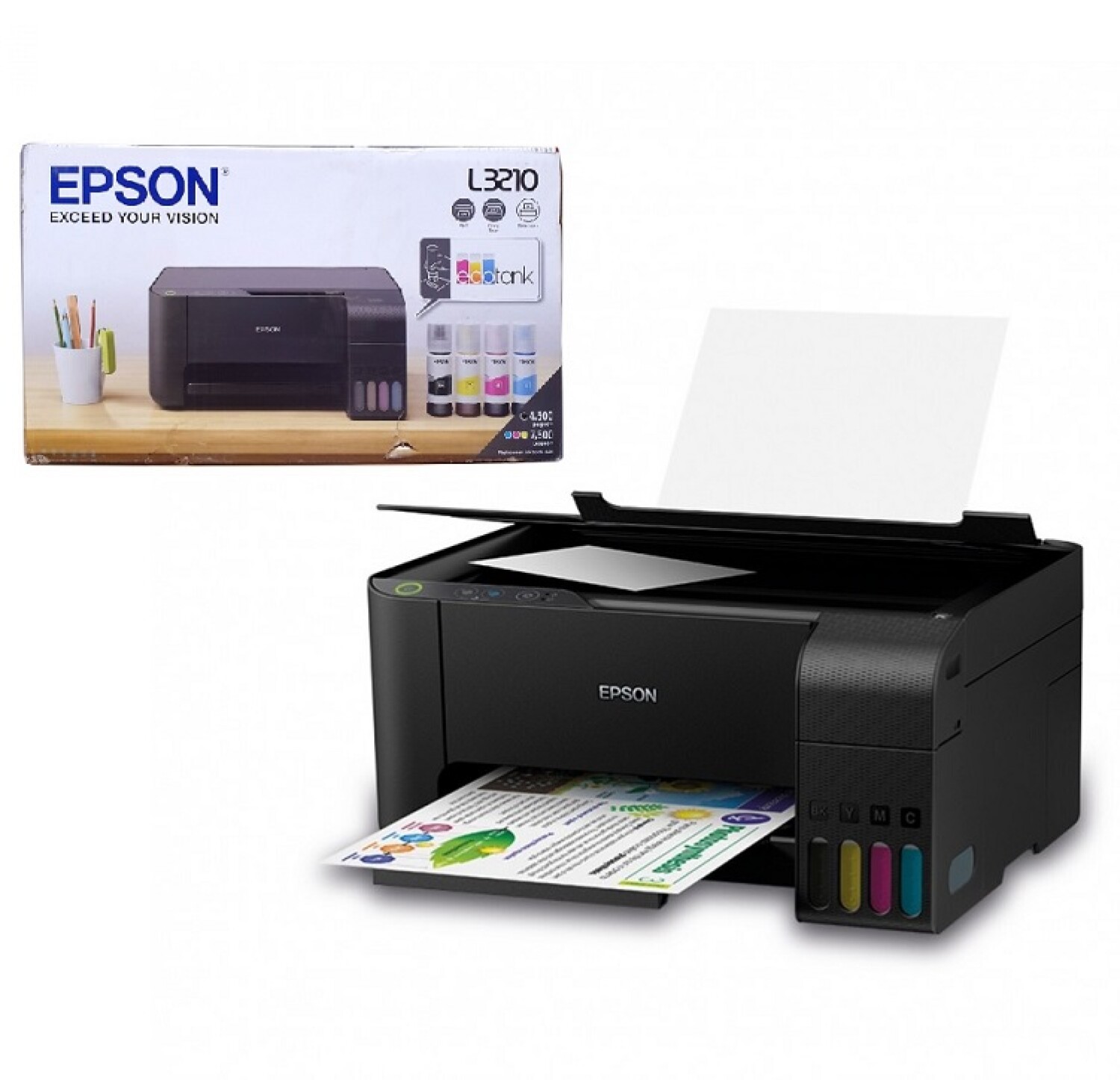 Impresora Multifunción Epson L3210 con Sistema Continuo Original