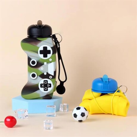 Botella plegable joystick Verde
