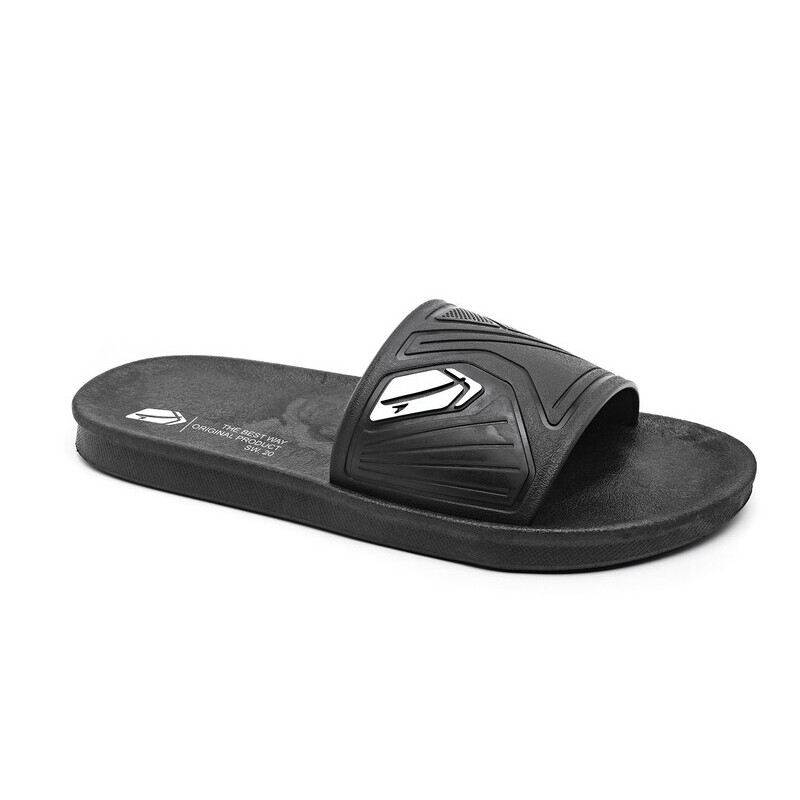 Ojota SurfWay Tira Ancha de Hombre - S3502 Negro-blanco