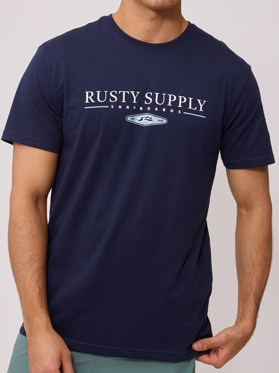 T-SHIRT KALIO RUSTY - Navy 