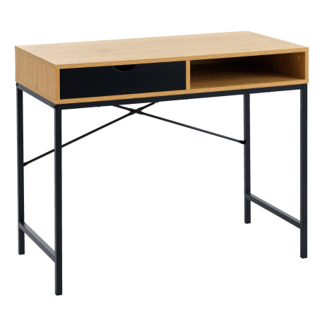 Escritorio Trappedal 48X95 Roble/Negro