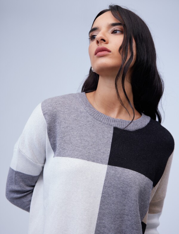Buzo Colorblock GRIS/MULTI