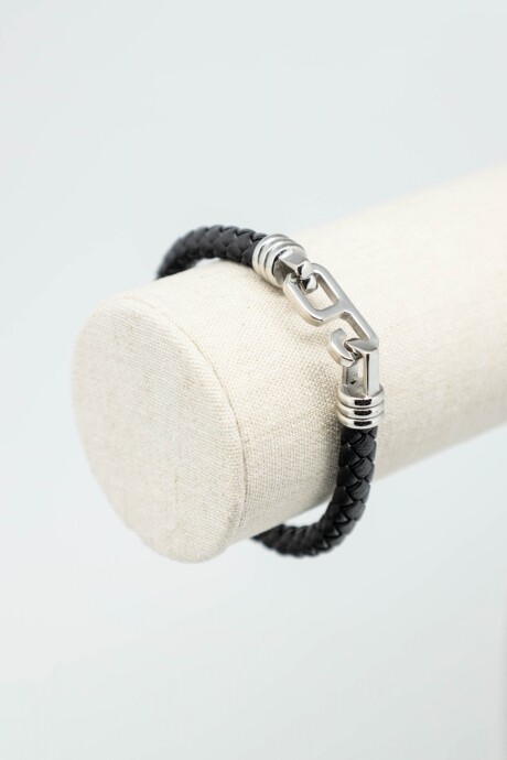 Pulsera cuero Negro