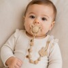 Clip para chupete silicona BUBA Cloudy beige