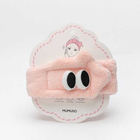 DIADEMA AJUSTABLE CON VELCRO Y OJOS GRANDES (ROSA) DIADEMA AJUSTABLE CON VELCRO Y OJOS GRANDES (ROSA)