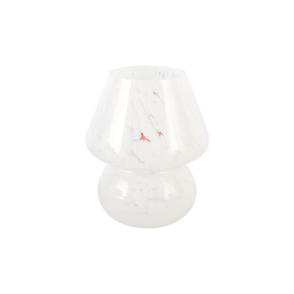 Lámpara luz veladora con pintitas - Blanco 