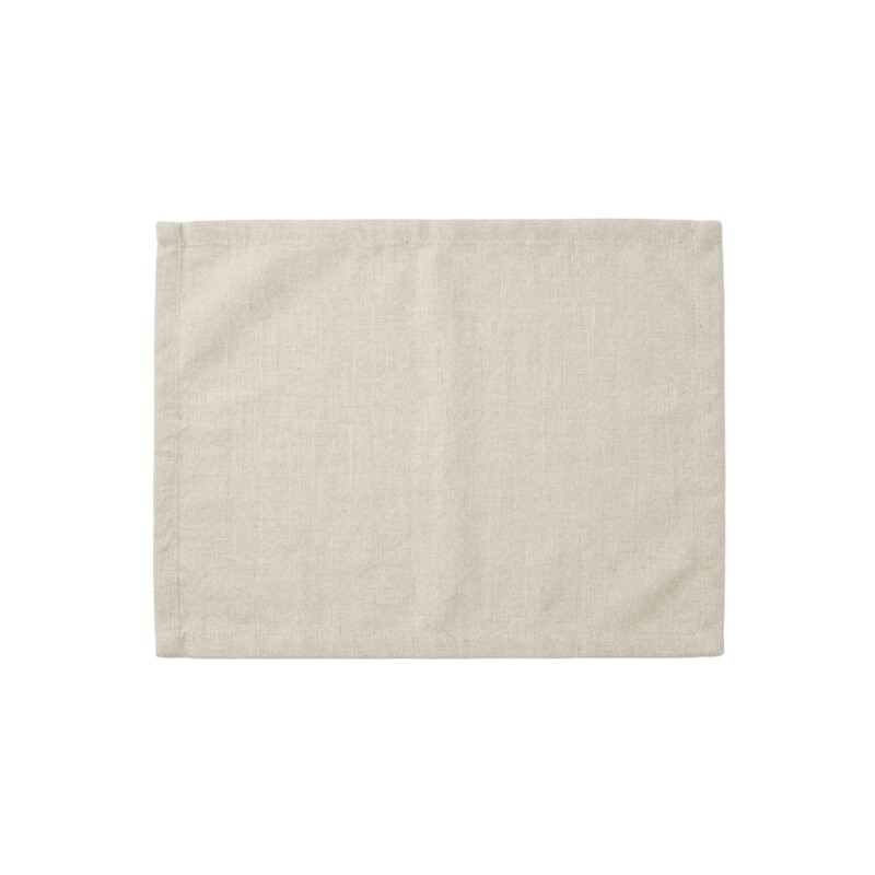 INDIVIDUAL RECT LINO BEIGE 30X45CM Unica