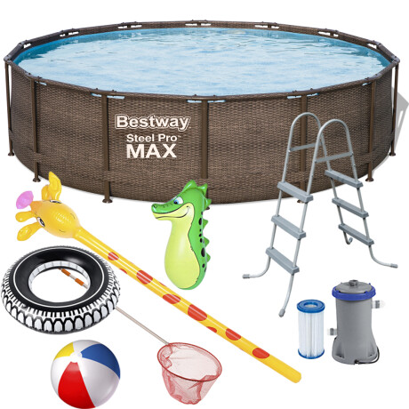 Piscina Bestway Rattan 9150 L Estructural 366x100 Cmb001097