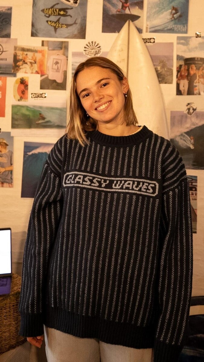 Buzo Barrel Tejido / Azul - Preventa 