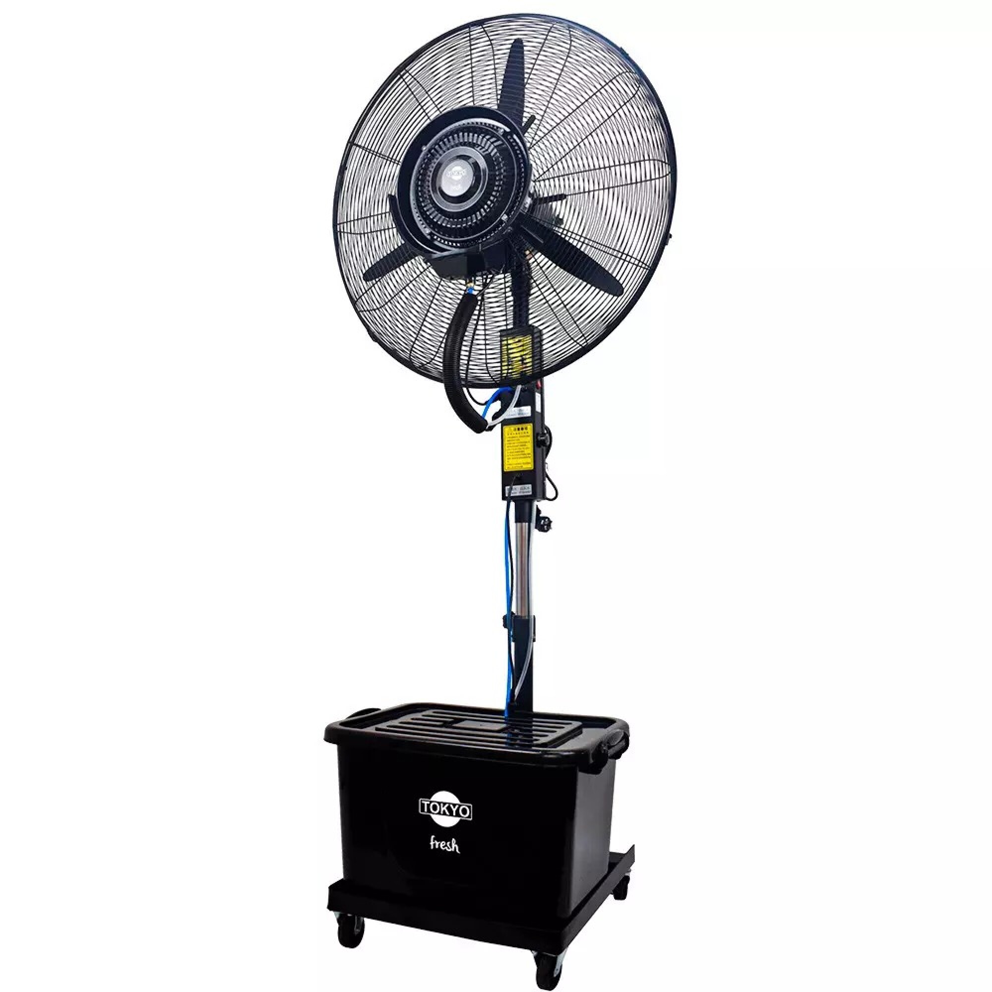 Ventilador De Pie Tokyo Fresh Industrial 26" Con Humidificador Opcional