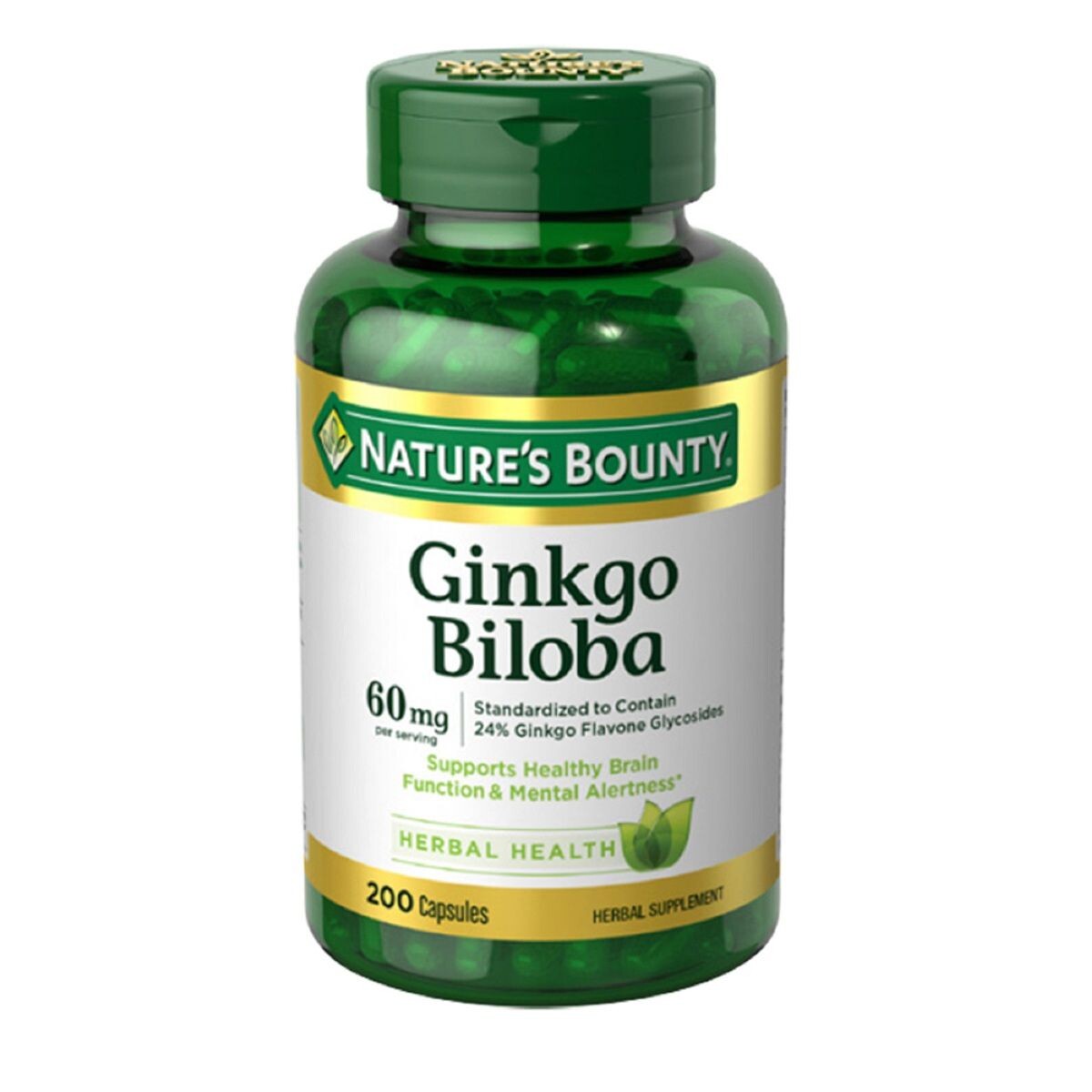 GINKGO BILOBA 60 MG. NATURES BOUNTY FR. 