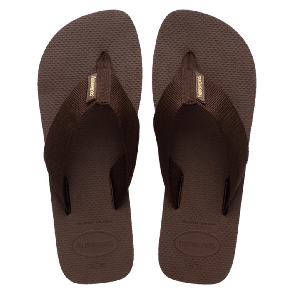 Sandalias Havaianas Urban Basic Material Hombre Marron Oscuro/Marron Oscuro