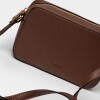 Mini Bag Lane En Efecto Cuero Zaffiano Marron