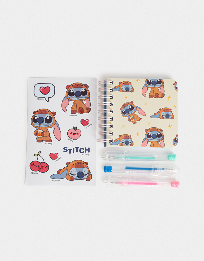 Librería Sets Valija Set De Librería "stitch Capybara" - Azul Celeste