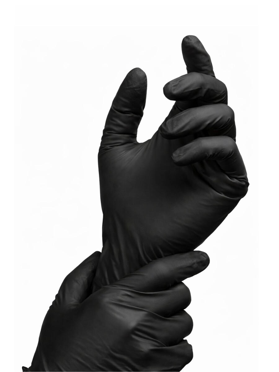 GUANTES DE NITRILO - negro 