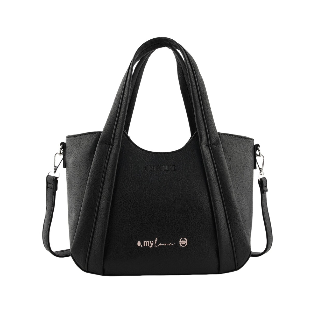Cartera Las Oreiro Oreiro Love - Negro 