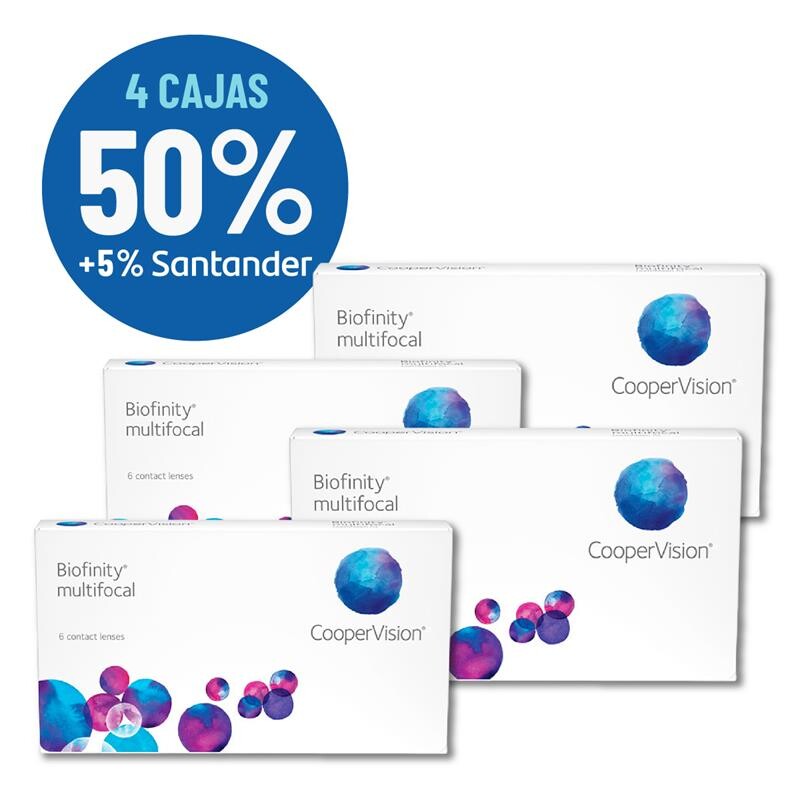 Set Biofinity Multifocal X 4 Cajas Blanco