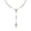 Rosario de cristal Virgen Milagrosa - Plata 925 - Cuarzo cristal - RO3001 conpiedra