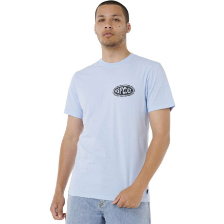 Remera Rip Curl Raw Energy De Oval Tee Celeste