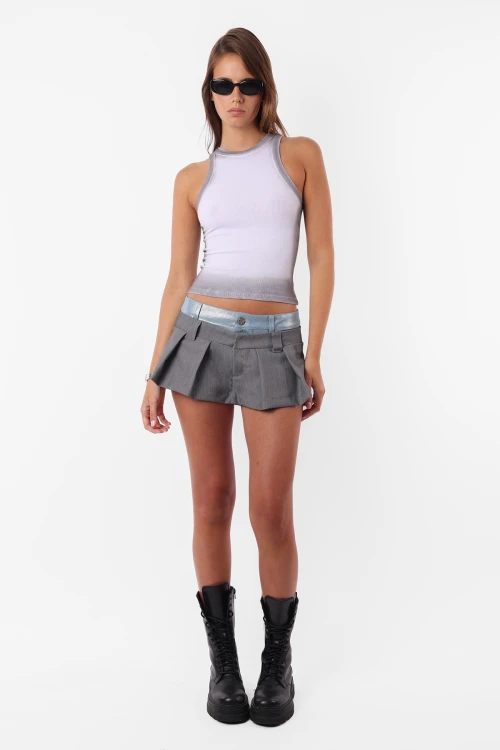 Mini Skort Ventral Gris