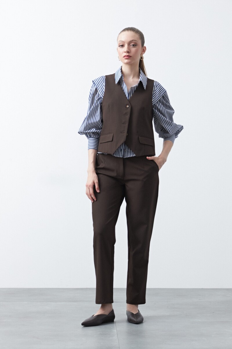 PANTALON PAISLEY Chocolate