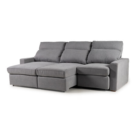 Sofá Austin (Retráctil) - Tela Microfibra - 3 módulos AA-13 (Gris)