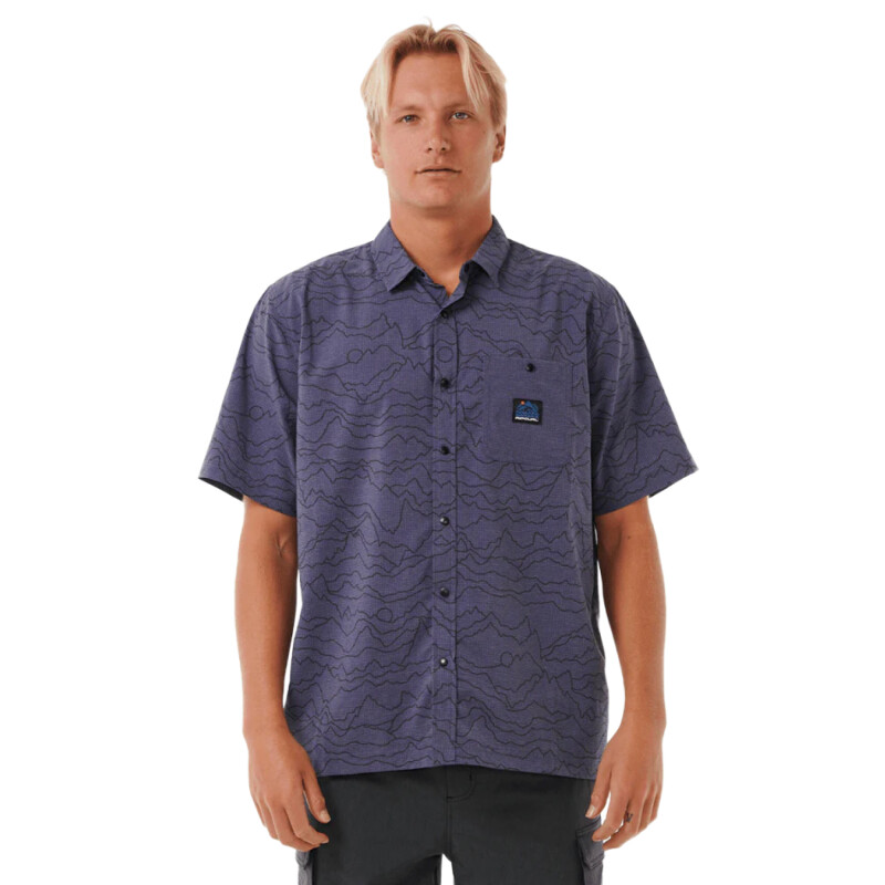 Camisa Rip Curl Search S/S - Azul Camisa Rip Curl Search S/S - Azul