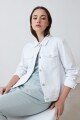 Campera clásica de jean blanco