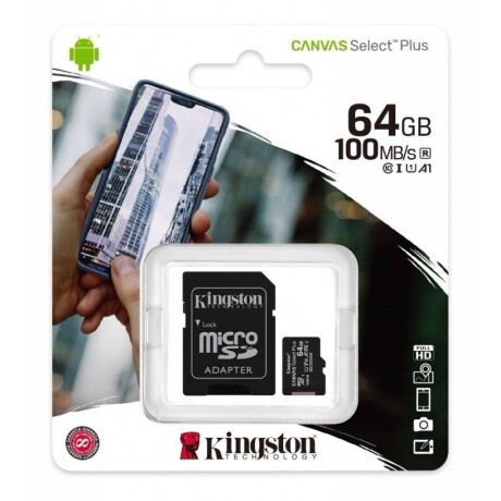 Tarjeta Micro Sd Kingston Canvas Memoria 64GB 001