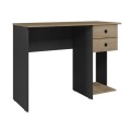 ESCRITORIO 2 CAJONES - NEGRO MATE/RUSTICO ESCRITORIO 2 CAJONES - NEGRO MATE/RUSTICO