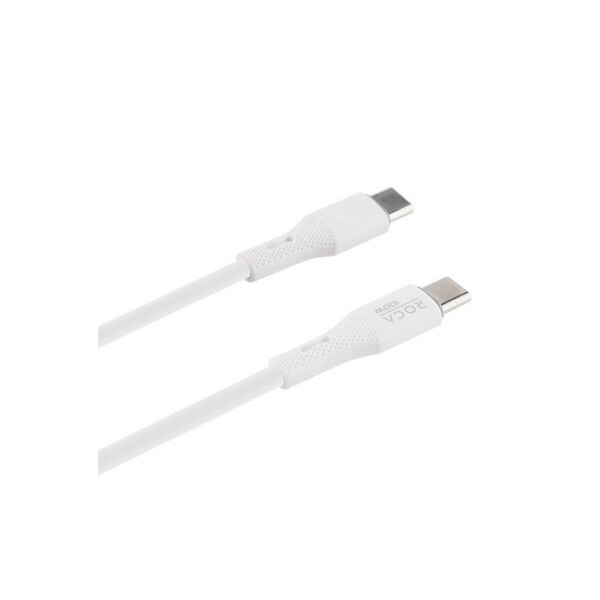 Cable de datos USB-C a USB-C PD 100W color blanco Cable De Datos Usb-c A Usb-c Pd 100w Color Blanco