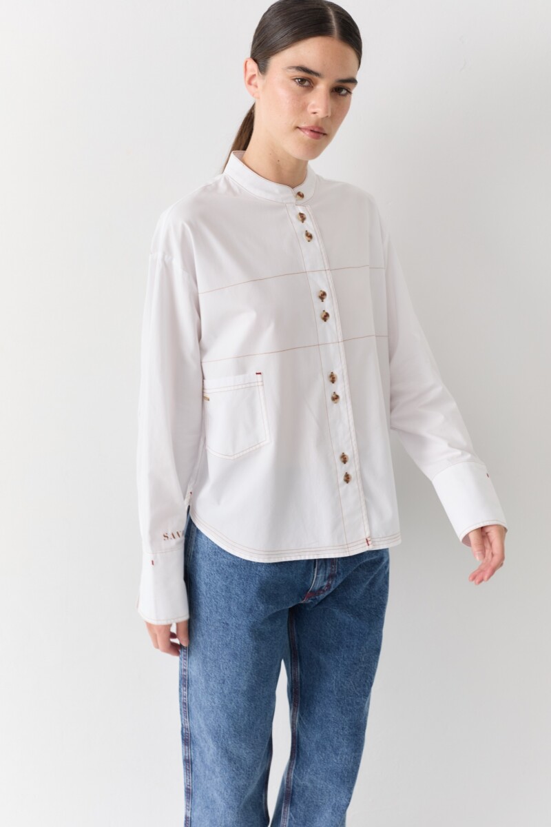 PRE VENTA CAMISA BOX Blanco