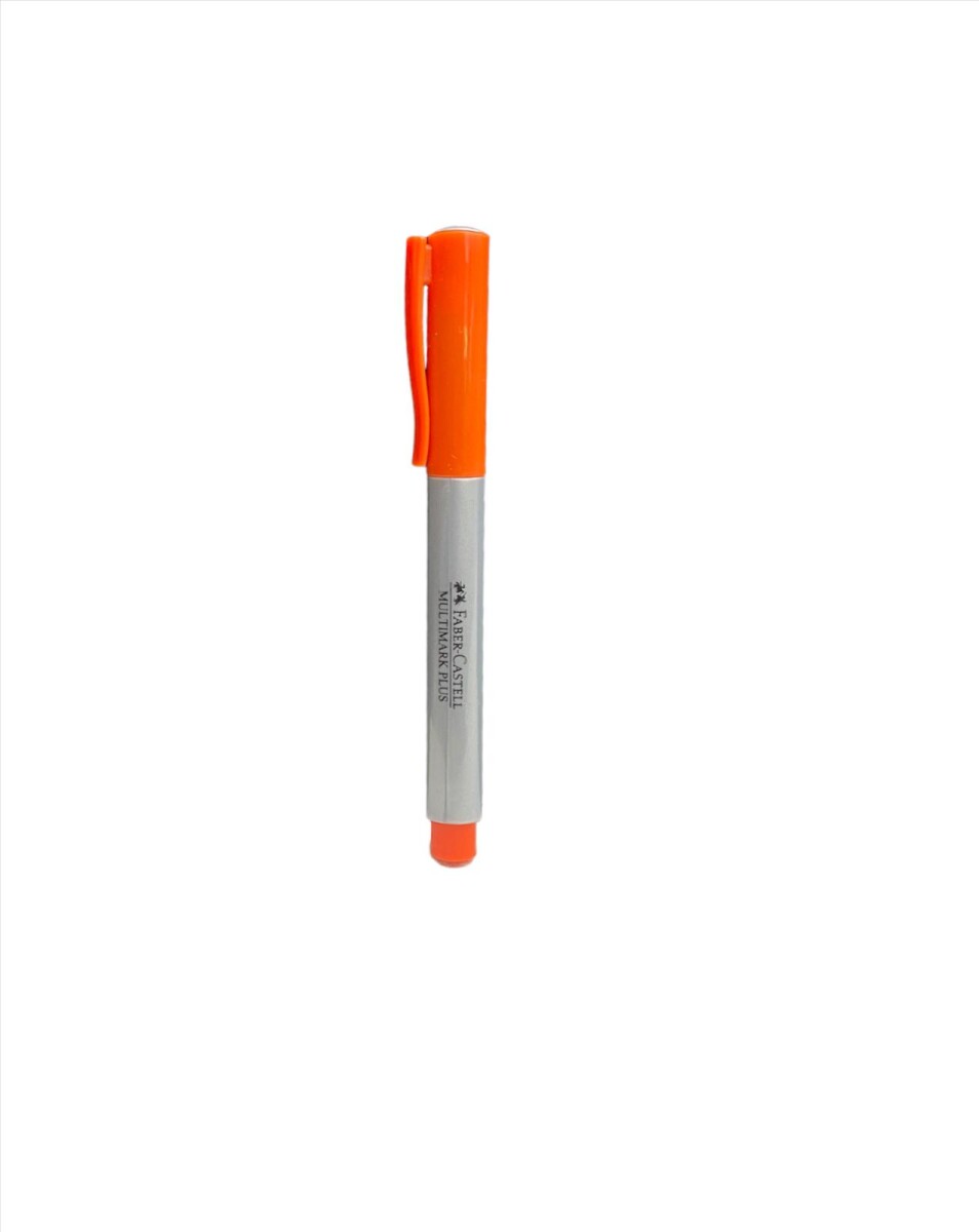 Marcador Faber-Castell Multimark Plus - Naranja 