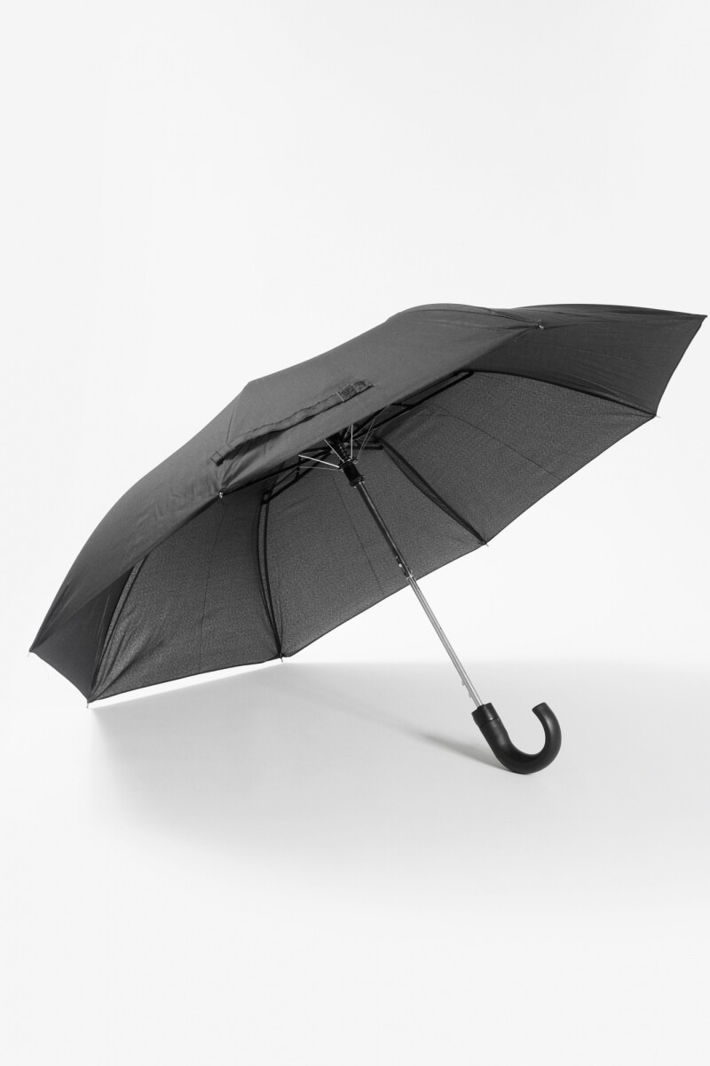 Paraguas liso mango automático negro