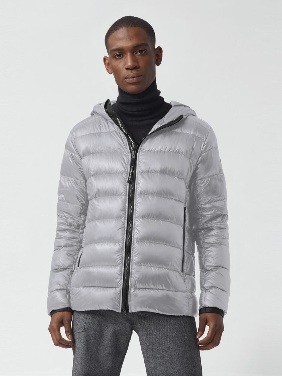 Canada Goose -Campera con capucha rellena de plumas, Coftron Gris